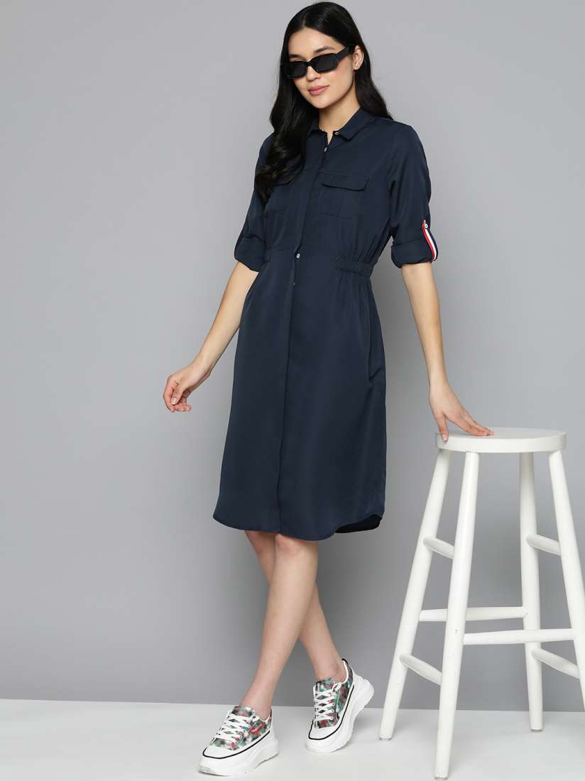 Shirt dresses myntra best sale