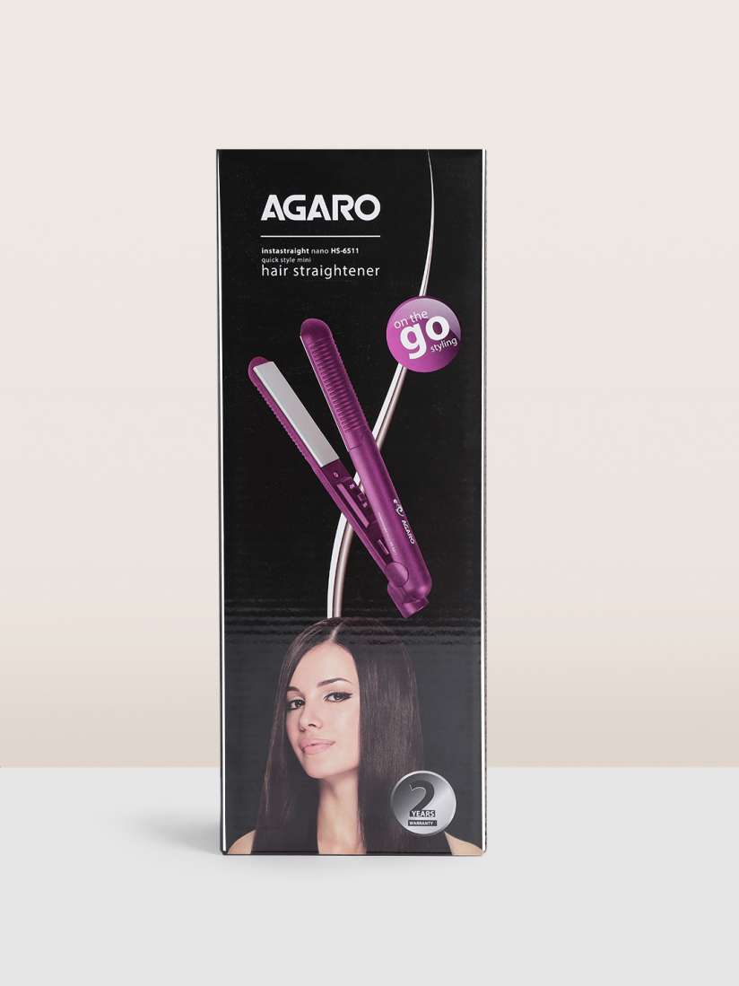 Buy Agaro Instastraight Nano HS 6511 Hair Straightener with Ceramic Infused Plates Pink Straighteners for Unisex 16312280 Myntra
