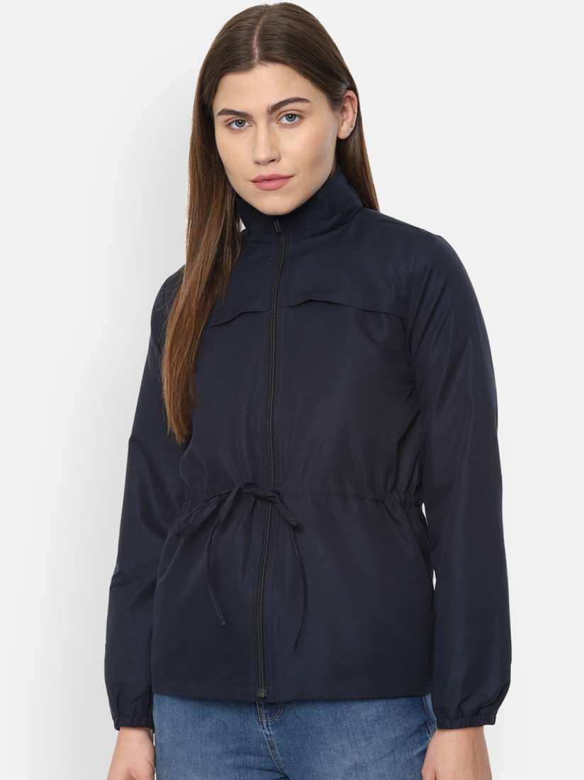 Buy Van Heusen Woman Women Navy Blue Tailored Jacket Jackets for Women 16312592 Myntra