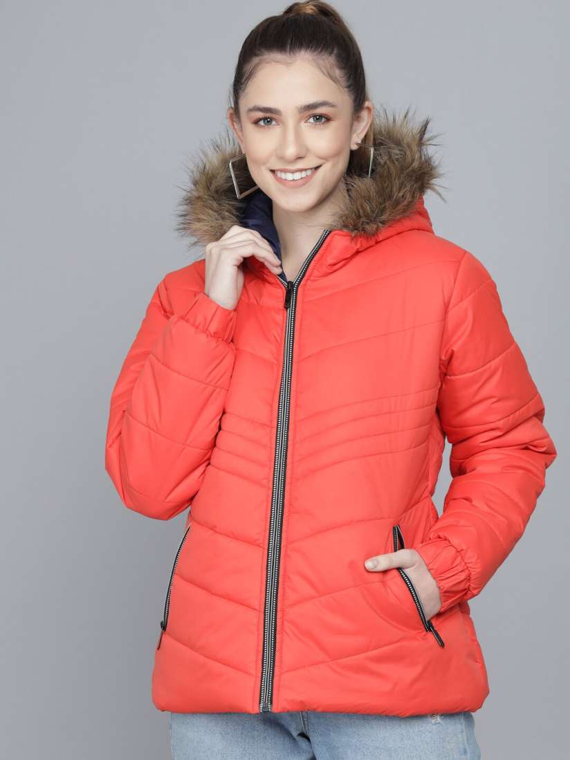 Buy Kotty Women Orange Lightweight Longline Parka Jacket Jackets for Women 16314458 Myntra