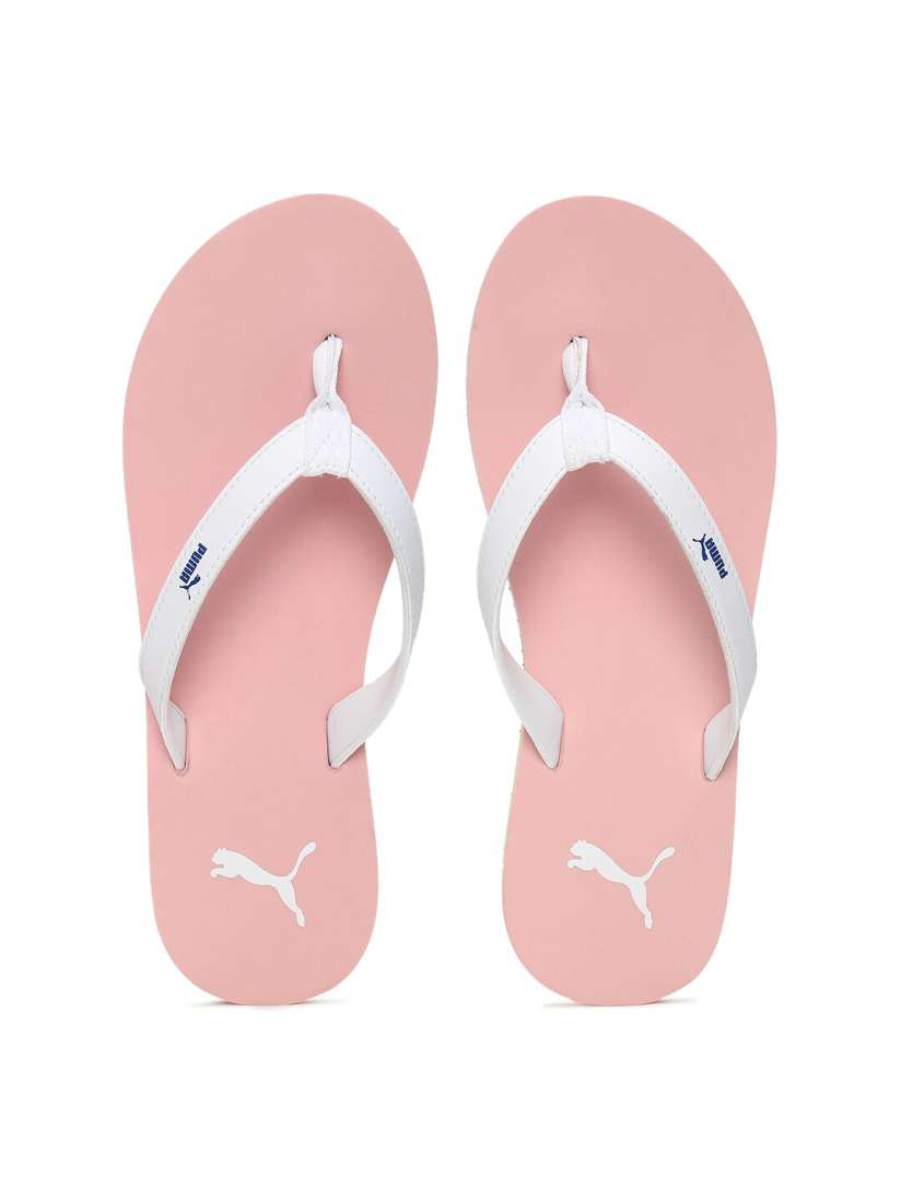 Puma flip flops pink sale