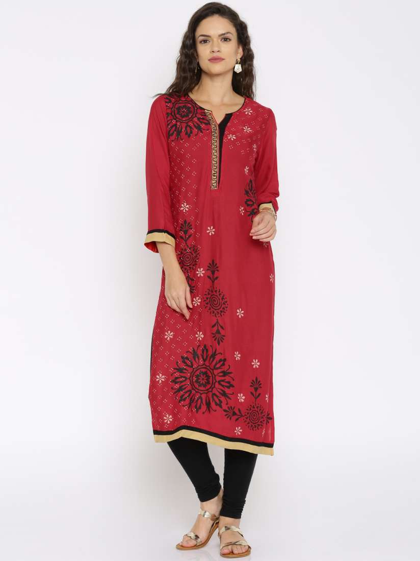 Buy Soch Outlet Red Printed Kurta Kurtis for Women 1631630 Myntra