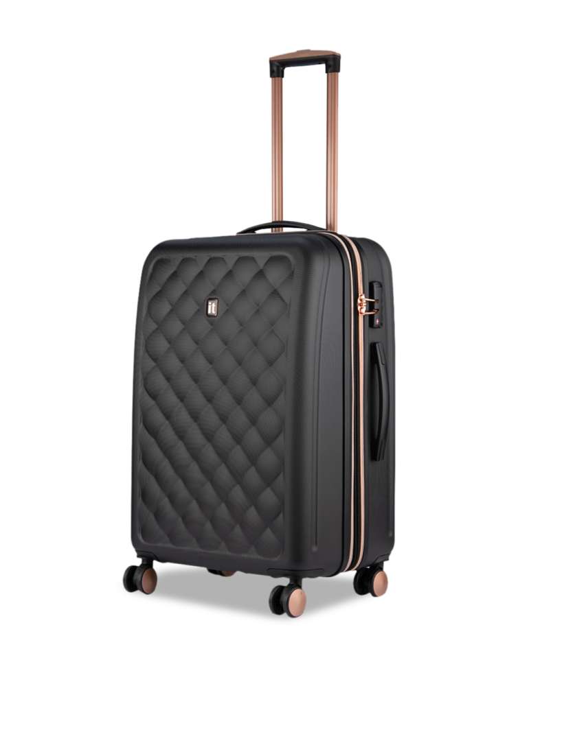 Buy IT luggage Black Solid Hard Sided Trolley Suitcase Trolley Bag for Unisex 16316862 Myntra