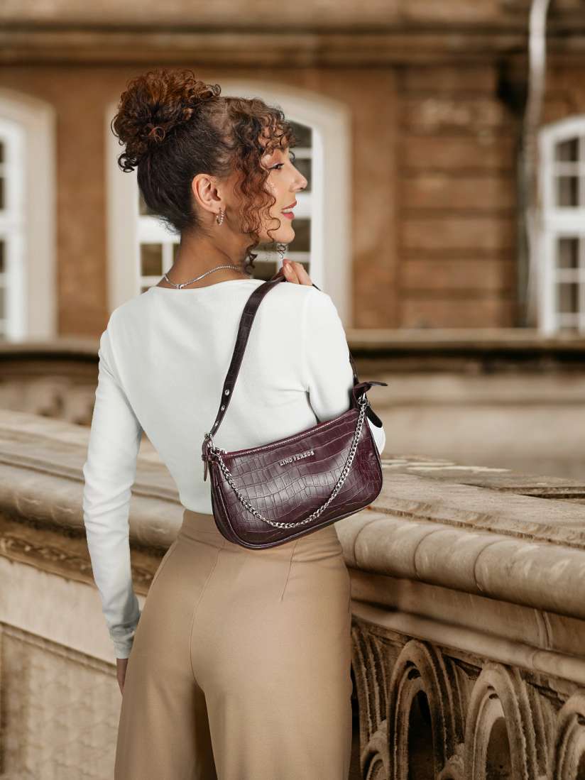 Brown baguette bag top