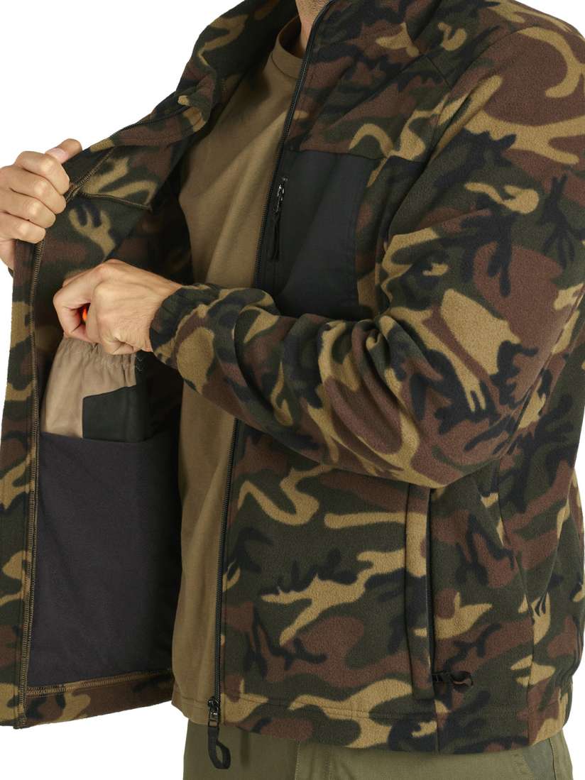 Buy SOLOGNAC By Decathlon Men Green Brown Camouflage Insulator Outdoor Quilted Hiking Jacket Jackets for Men 16318452 Myntra