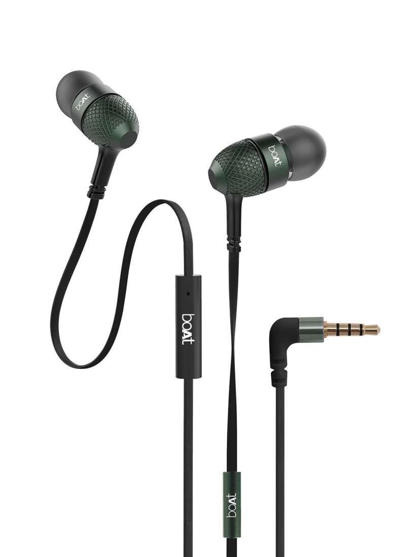 Buy BoAt Unisex Black BassHeads 220 In Ear Headphones With Mic Headphones for Unisex 1632082 Myntra