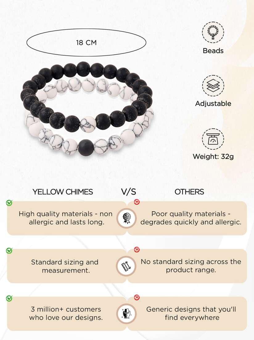Yellow chimes couple bracelet 2025