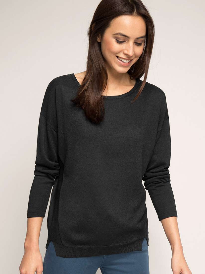 Crewneck Sweatshirt Long Pullover Esprit Buy ESPRIT Charcoal Grey