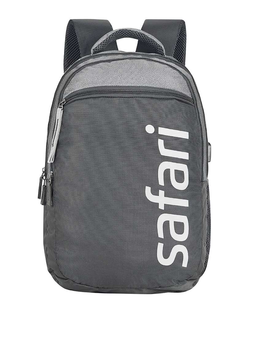 Buy Safari Unisex Grey Blue Brand Logo Backpack Backpacks for Unisex 16338258 Myntra