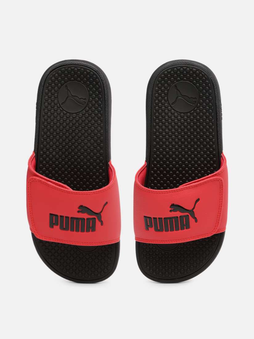 Buy Puma Kids Red Black Solid Sliders Flip Flops for Unisex Kids 16344138 Myntra