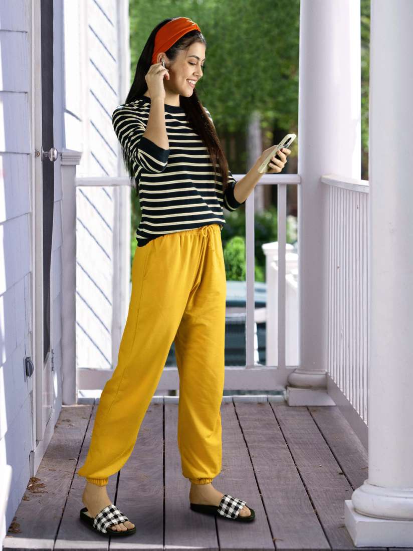 Buy Missguided Women Mustard Yellow Regular Fit Solid Joggers Track Pants for Women 16351910 Myntra