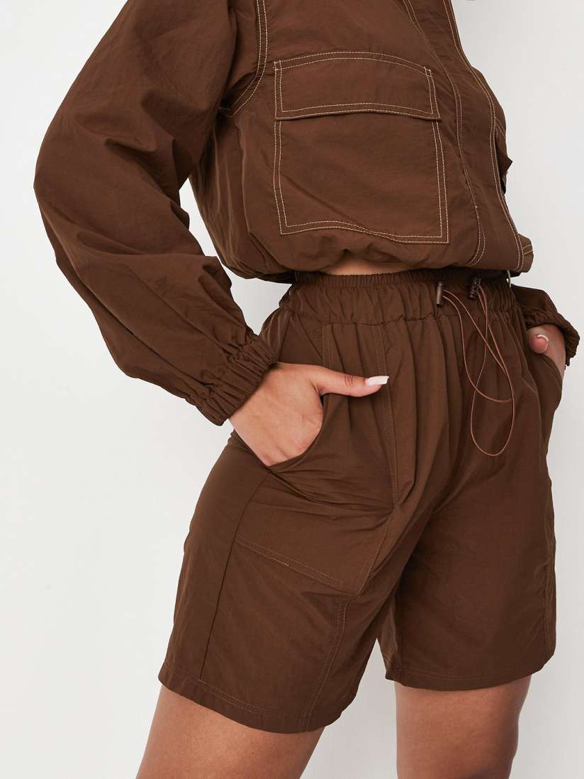 Buy Missguided Women Coffee Brown Solid Shorts Shorts for Women 16351934 Myntra