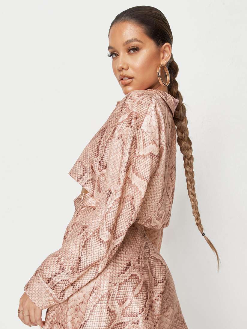Missguided snakeskin dress online