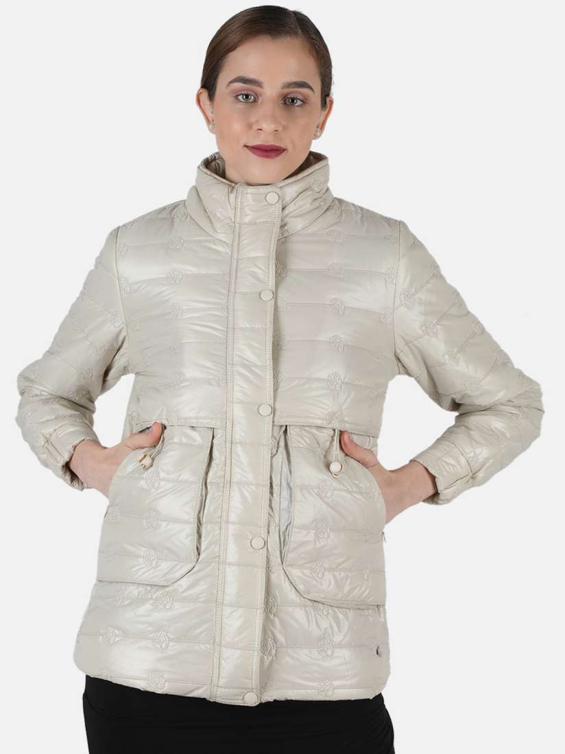 Buy Monte Carlo Women Beige Solid Puffer Jacket Jackets for Women 16360344 Myntra