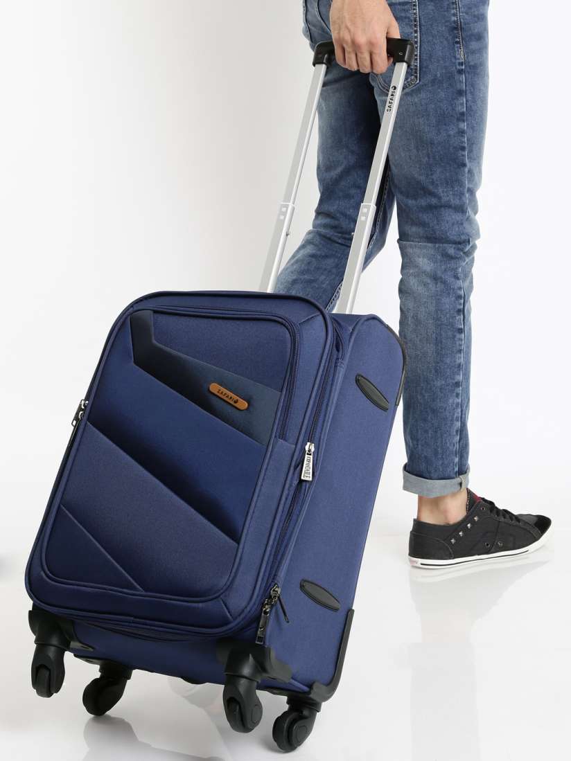 Buy Safari Unisex Navy Korrekt 4W 55 Small Trolley Bag Trolley Bag for Unisex 1636557 Myntra