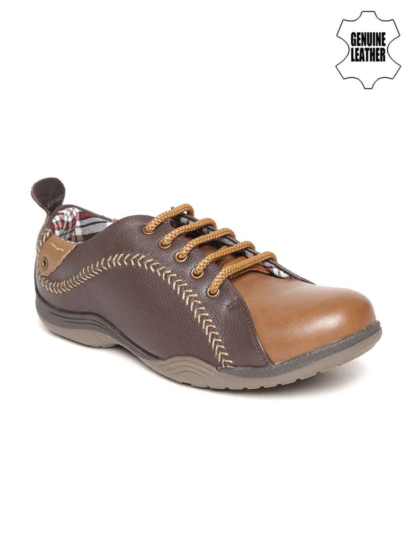 Buy TZaro Men Brown Genuine Leather Casual Shoes Casual Shoes for Men 1636646 Myntra