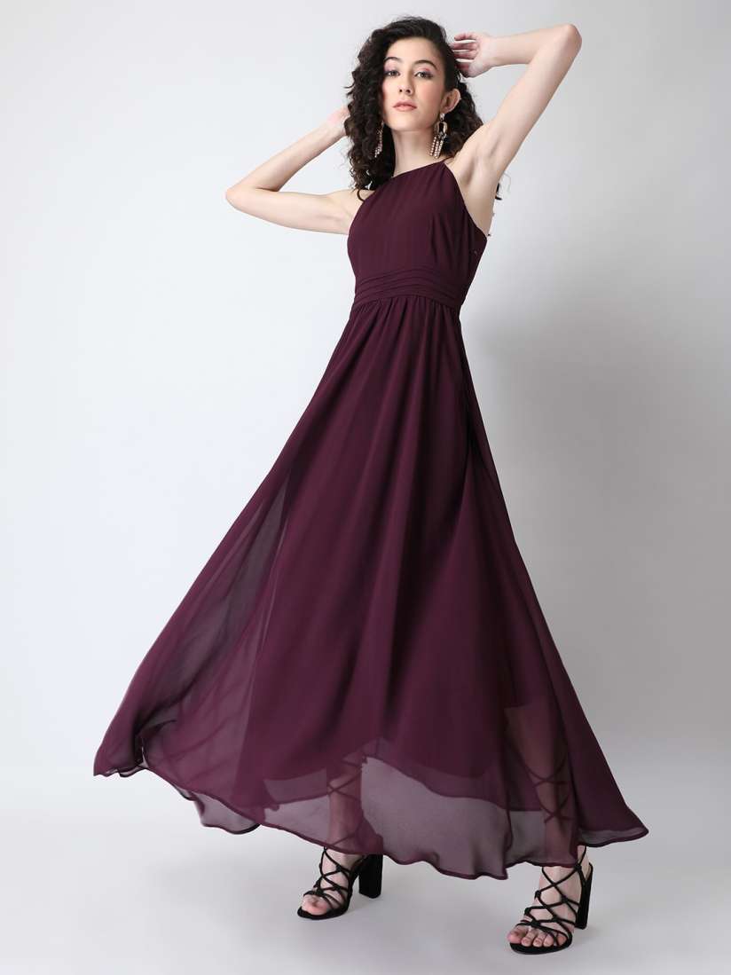 Faballey maroon dress clearance