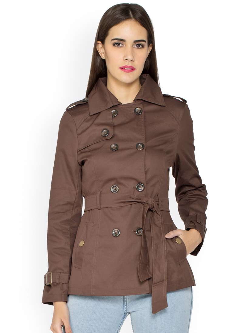 Buy Kraus Jeans Coffee Brown Jacket Jackets for Women Myntra