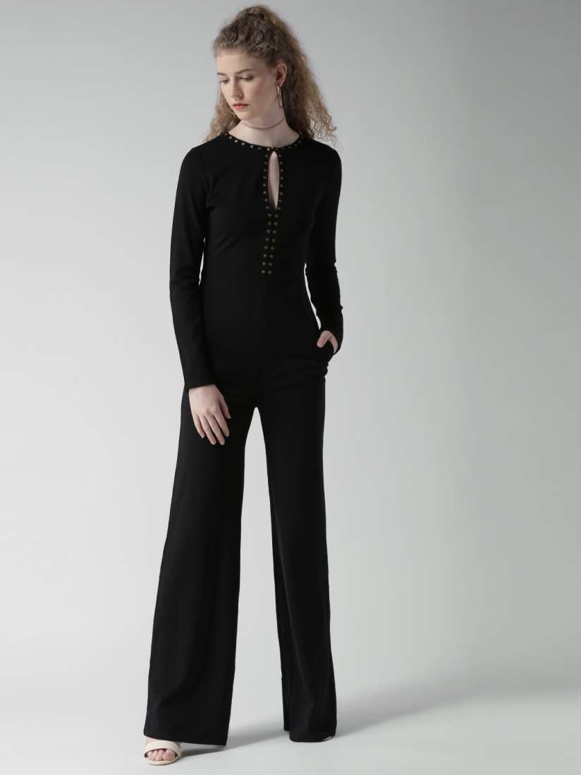 Buy FOREVER 21 Black Jumpsuit Jumpsuit for Women 1637592 Myntra