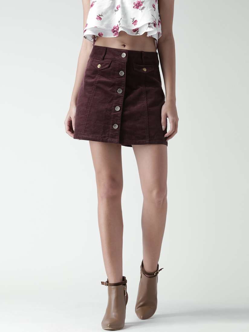 Burgundy skirt forever 21 top