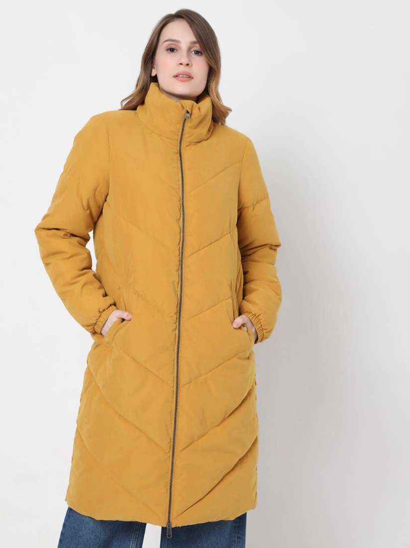 Yellow longline jacket hotsell