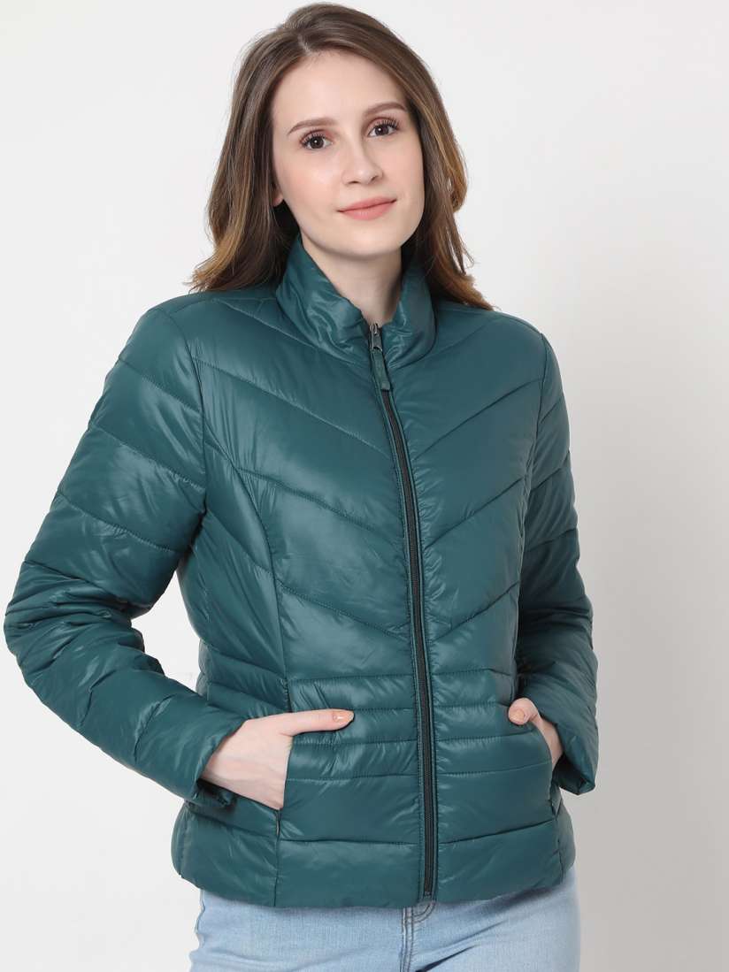 Buy Vero Moda Women Green Puffer Jacket Jackets for Women 16380708 Myntra