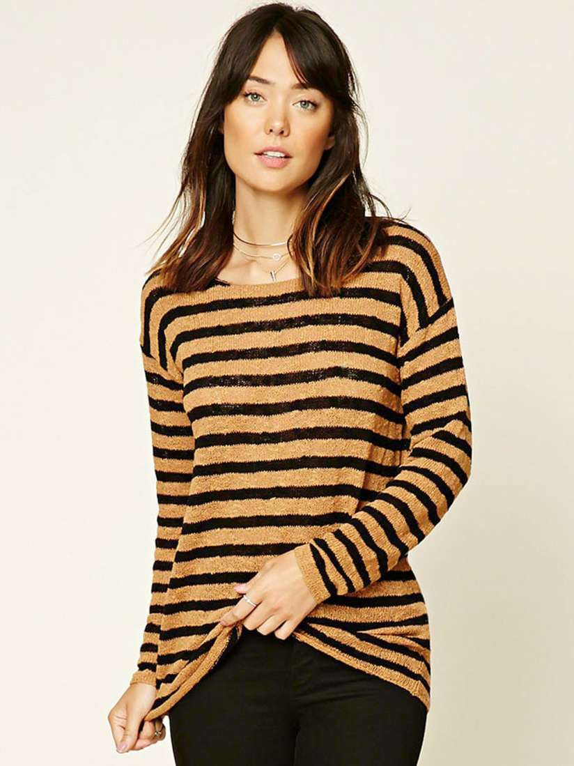 Forever 21 striped sweater shop
