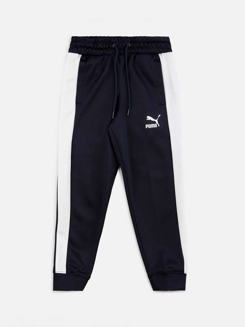 Boys navy blue track pants clearance