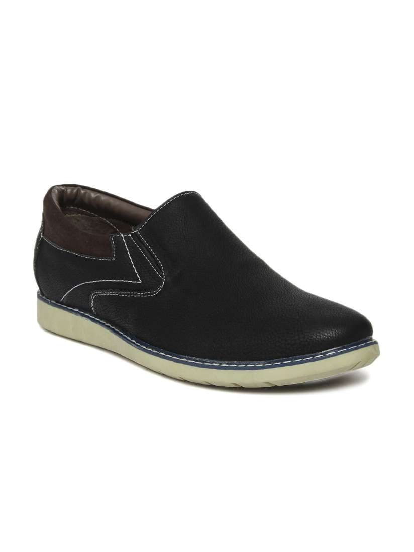 Buy Duke Men Black Textured Regular Slip On Sneakers Casual Shoes for Men 1639410 Myntra