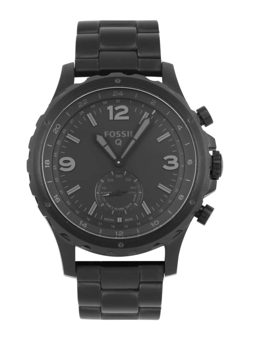Buy Fossil Men Black Q Nate Hybrid Smart Watch FTW1115 Smart Watches for Men 1639649 Myntra