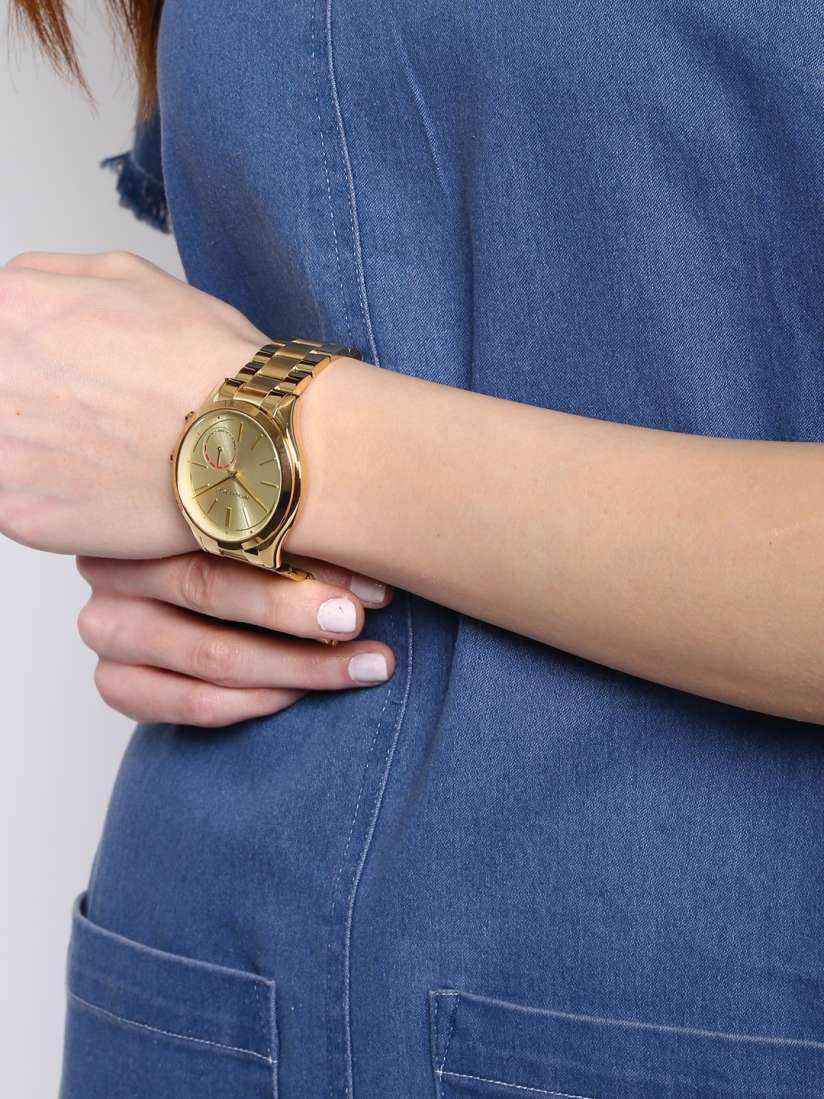 Buy Michael Kors Women Gold Toned Hybrid Smart Watch MKT4002 Smart Watches for Women 1639661 Myntra