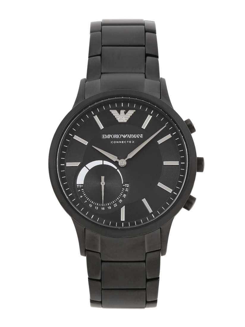 Buy Emporio Armani Connected Men Black Hybrid Smart Watch ART3001 Smart Watches for Men 1639664 Myntra