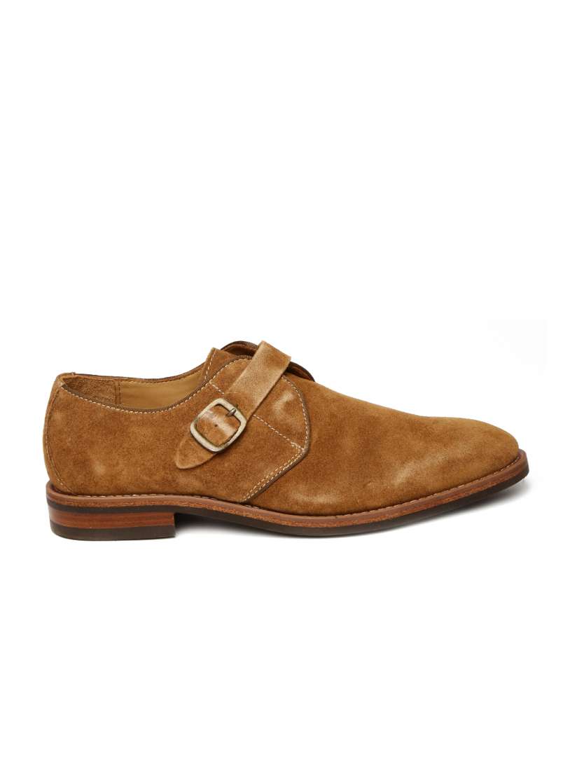 Buy ALDO Men Tan Brown Semiformal Suede Monk Shoes Formal Shoes for Men 1640412 Myntra