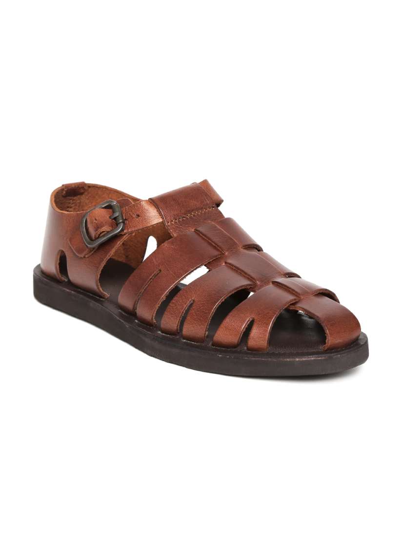 Buy Red Tape Men Brown Leather Sandals Sandals for Men 1640658 Myntra