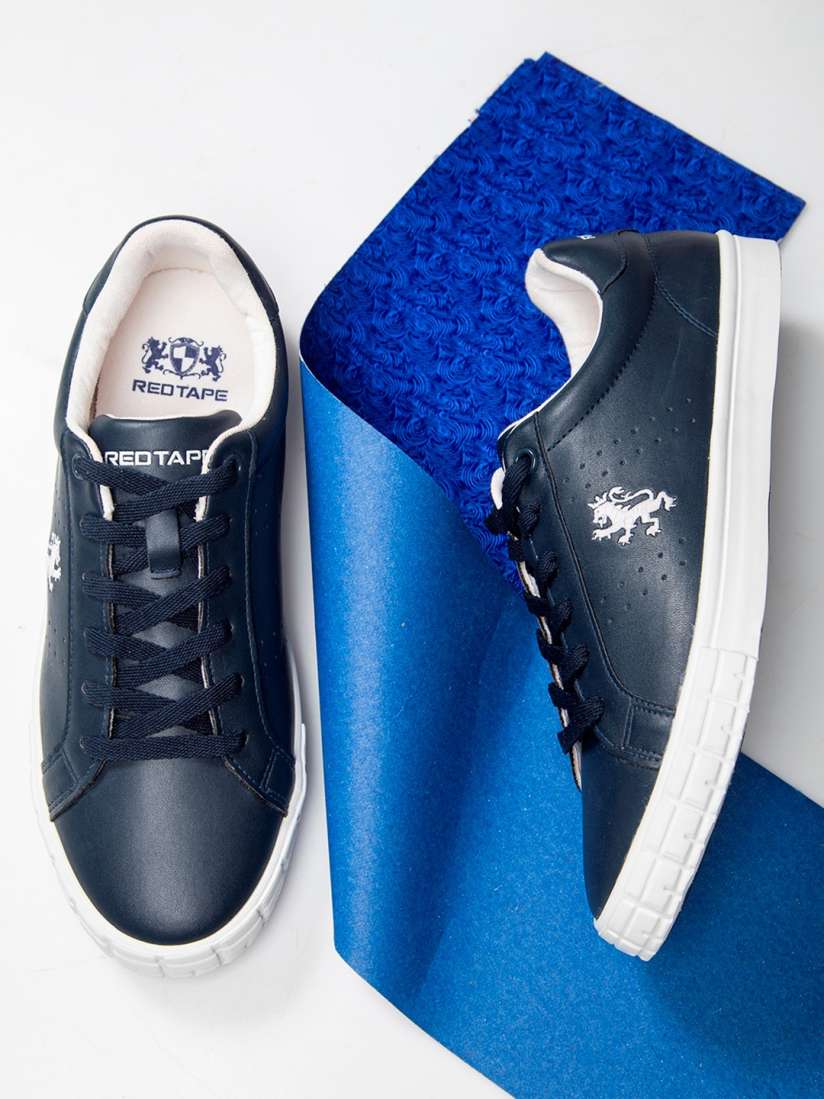 Red tape navy blue casual shoes new arrivals