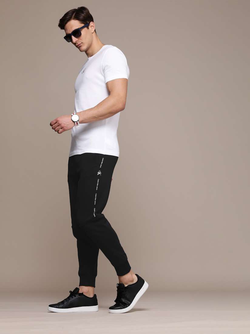 Calvin klein side logo joggers best sale