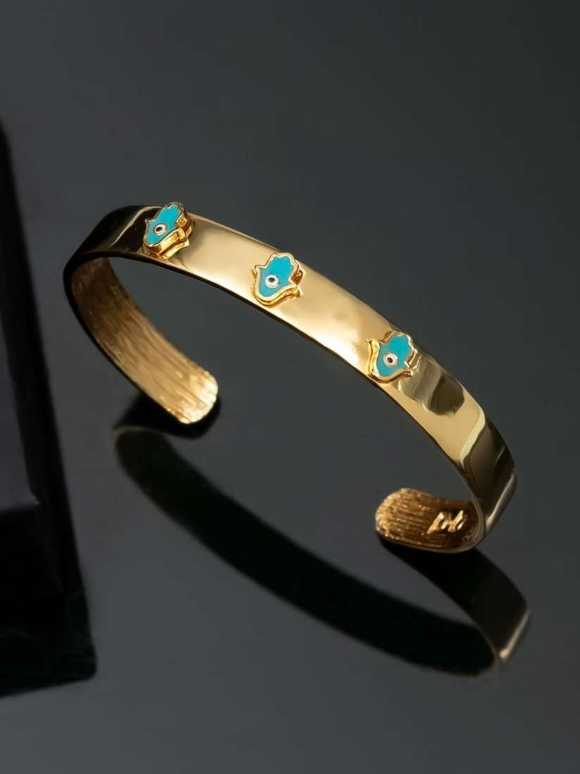 Buy Pipa Bella Azra Hamza Evil Eye Cuff Bracelet Bracelet for Women 16425224 Myntra