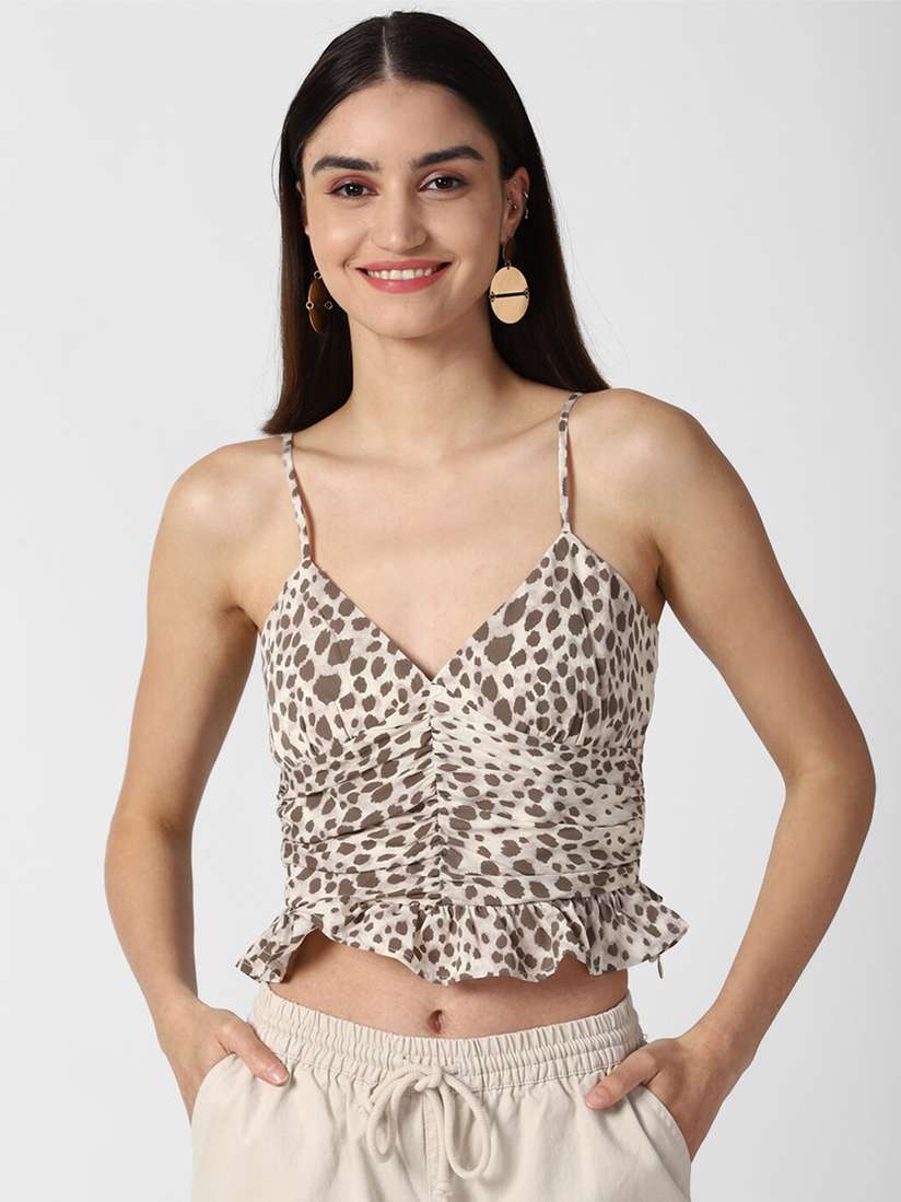 animal print tops forever 21
