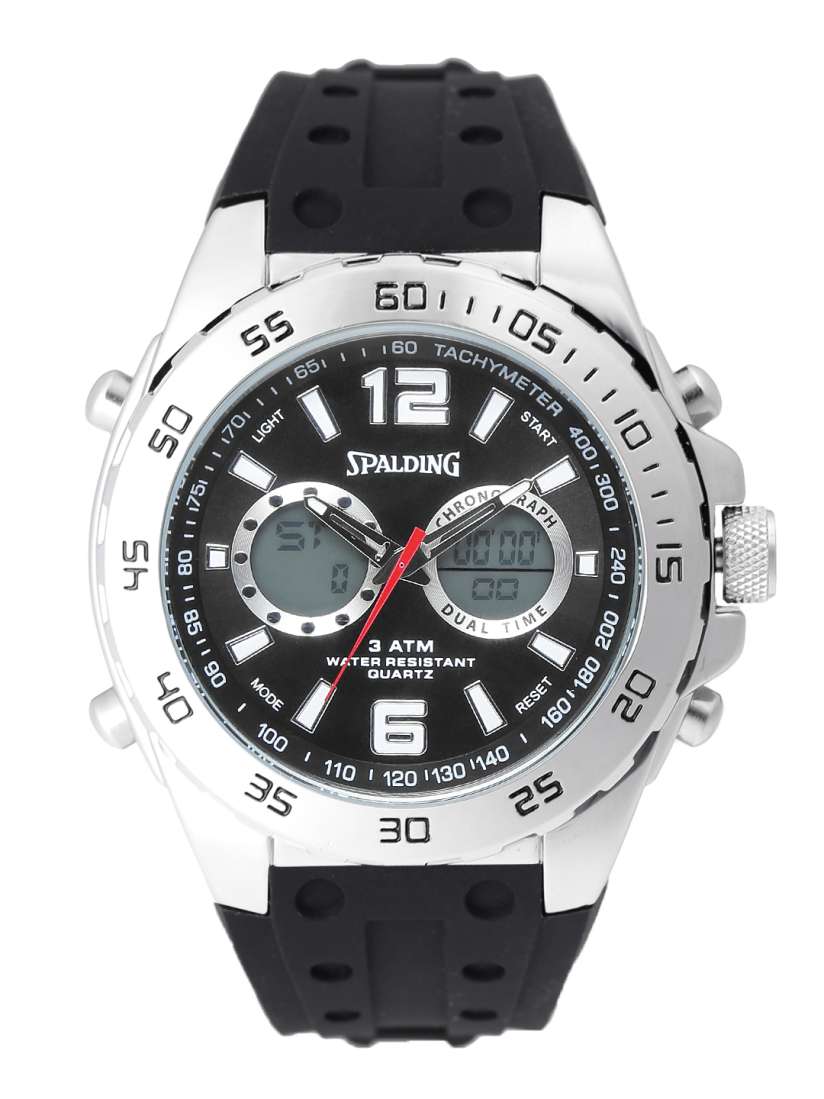 Buy Spalding Men Black Multifunction Analogue Digital Watch SP 102 Watches for Men 1643621 Myntra