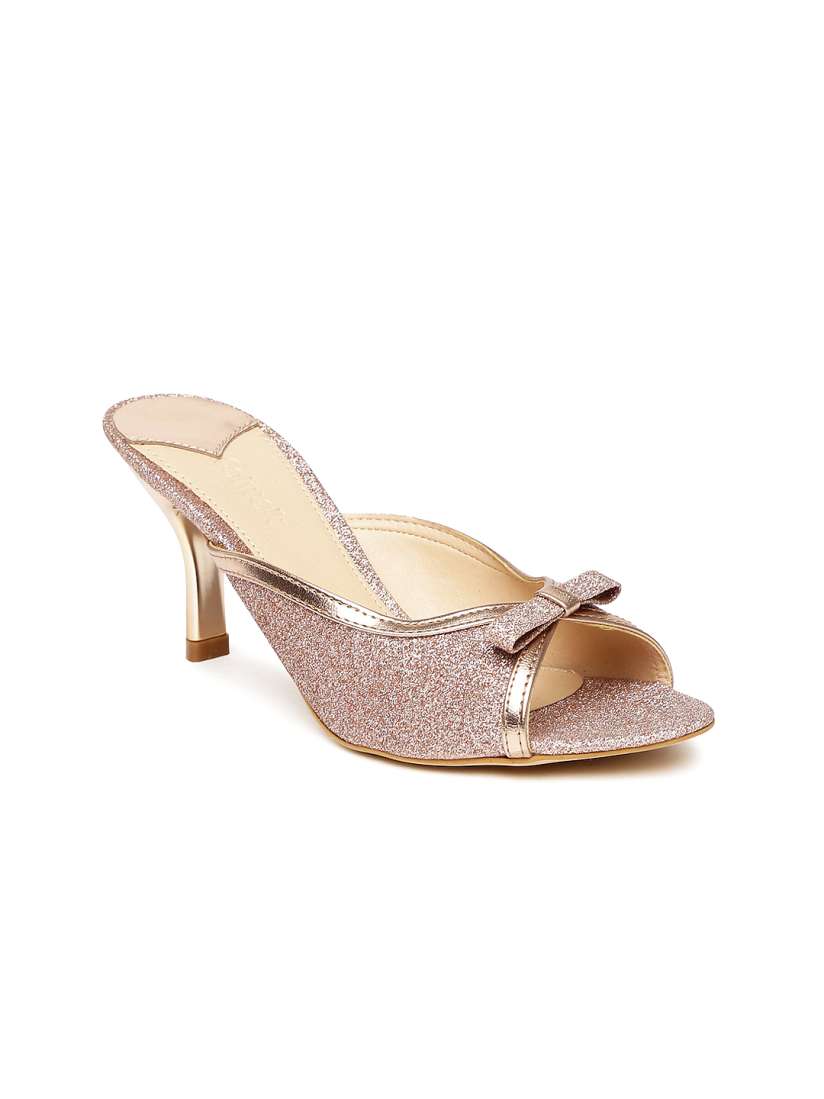 Buy Catwalk Women Rose Gold Toned Shimmery Slim Heels Heels for Women 1643879 Myntra