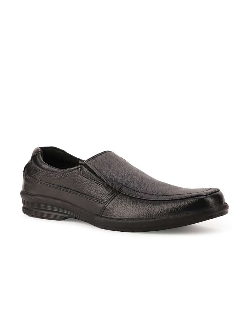 Buy Bata Men Black Solid Leather Formal Slip On Formal Shoes for Men 16441628 Myntra