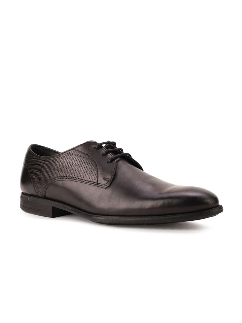 Buy Bata Men Black Solid Leather Formal Derbys Formal Shoes for Men 16441708 Myntra