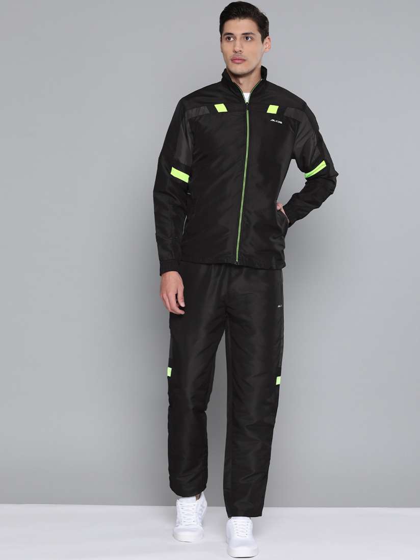 Buy Alcis Men Black Solid Panelled Tracksuit Tracksuits for Men 16449754 Myntra
