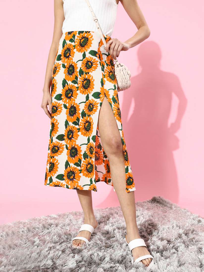 Buy Berrylush Women Classic White Floral Fantasy Skirt Skirts for Women 16450158 Myntra