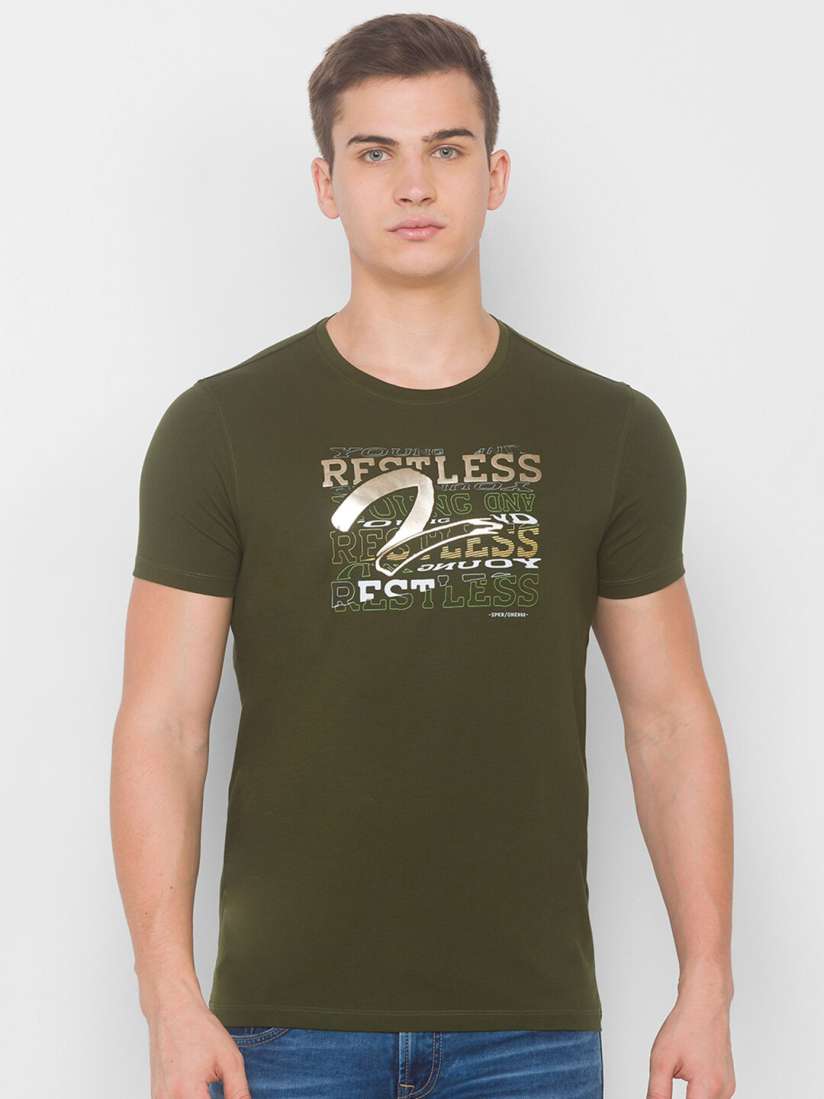 Spykar t shirts myntra clearance