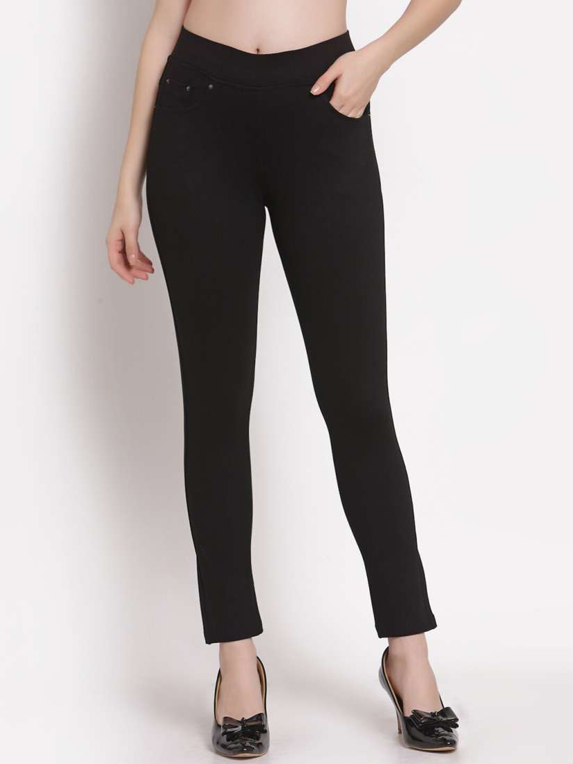 Black treggings next best sale
