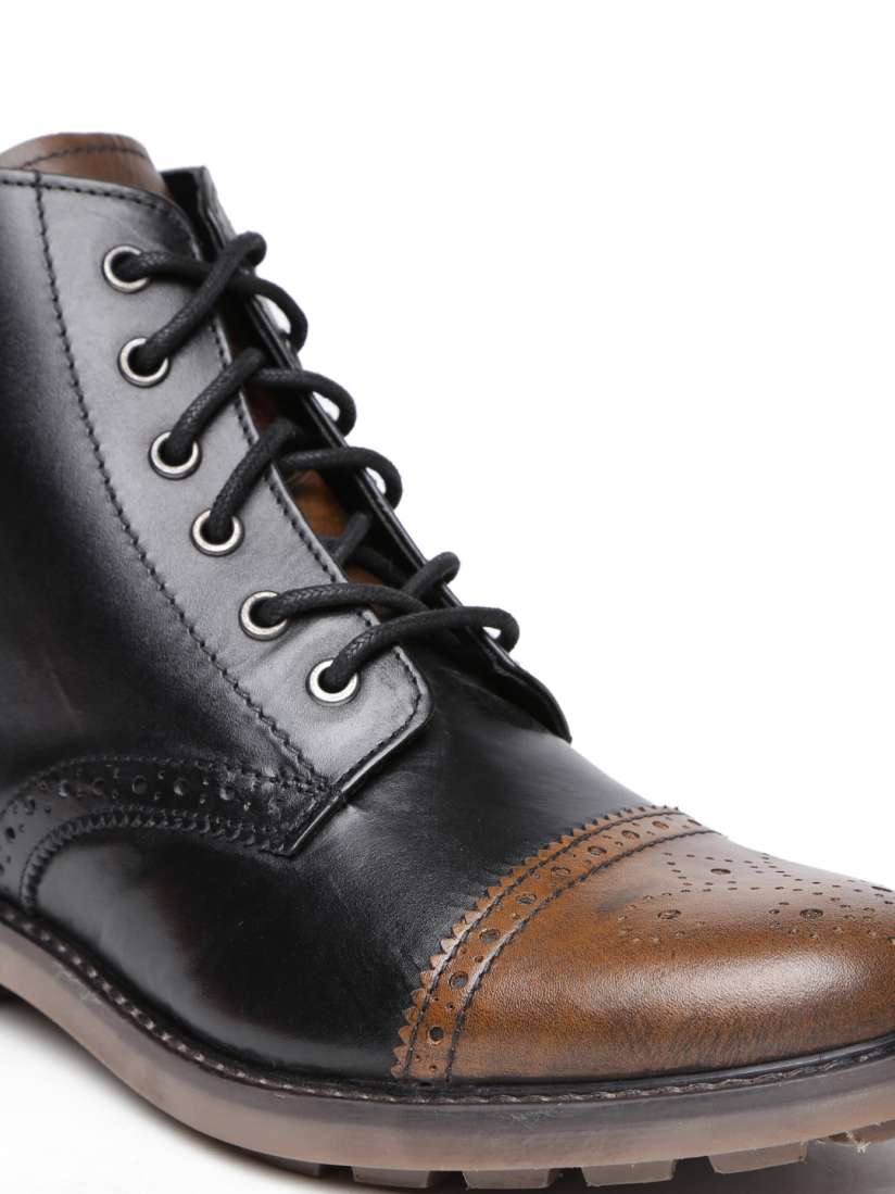 Buy Knotty Derby Men Black Solid High Tops Boots Casual Shoes for Men 1646405 Myntra