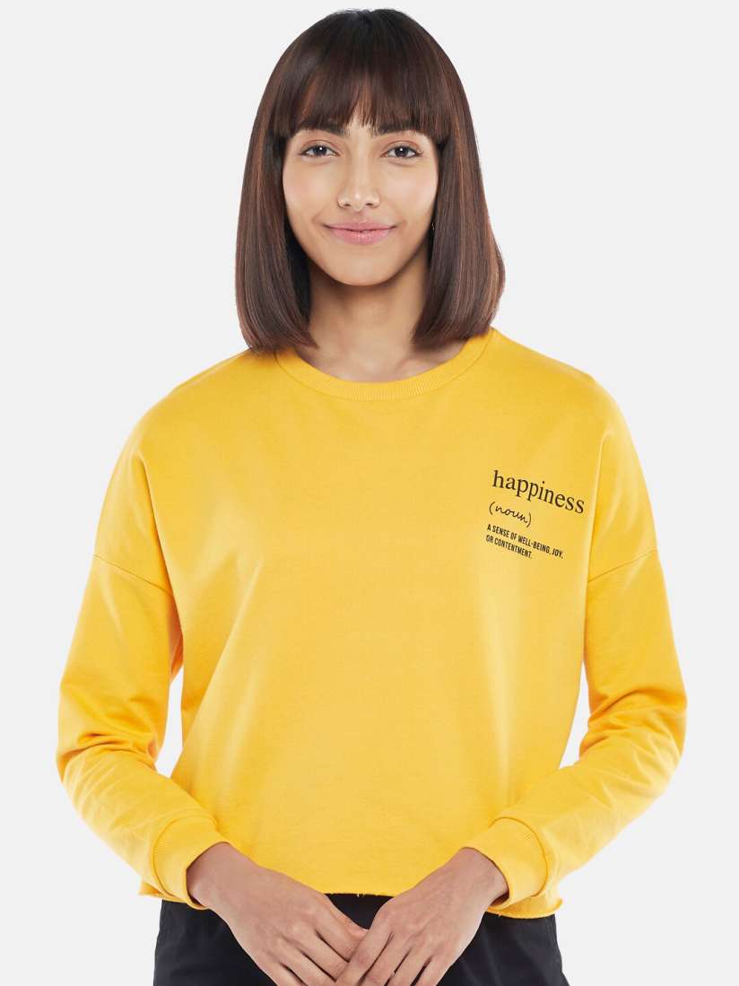 Yellow sweatshirt honey outlet