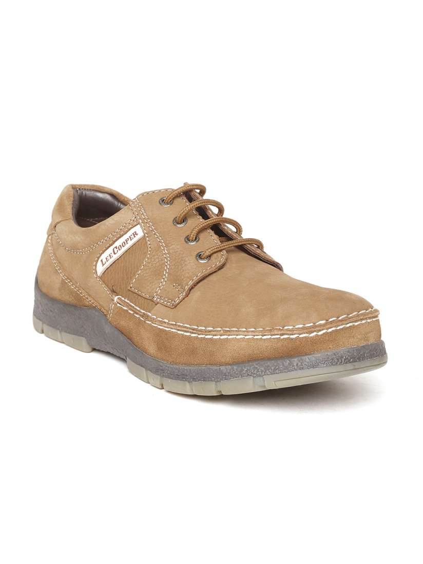 Buy Lee Cooper Men Brown Solid Leather Casual Shoes Casual Shoes for Men 1646558 Myntra
