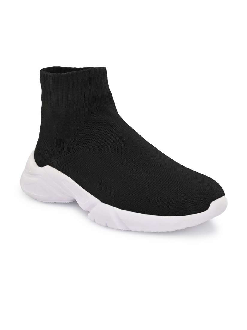 Buy AfroJack Men Black High Top Slip On Sneakers Casual Shoes for Men 16468674 Myntra